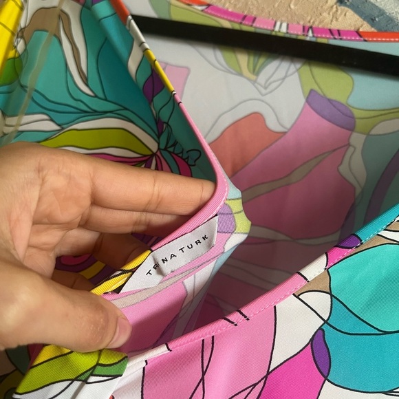 Trina Turk Kaleidoscope Floral Tunic Cover Up in Multi - Picture 10 of 16